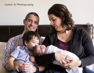 family newborn photo session