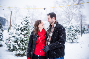 winter maternity photos