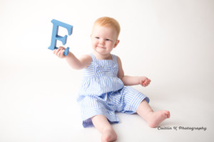 first birthday portrait
