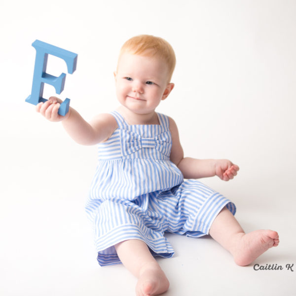 first birthday portrait