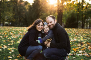 sunset family portrait