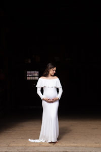rustic maternity session
