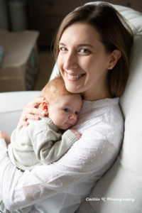 newborn with mom portrait