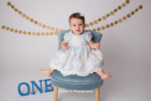 first birthday toddler portrait