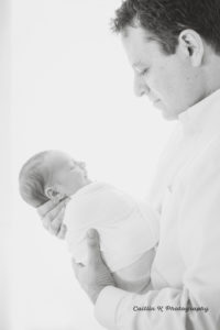 newborn and dad