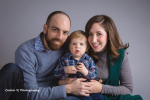 toddler and parent portrait