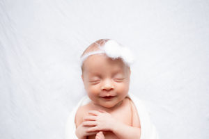newborn girl portrait