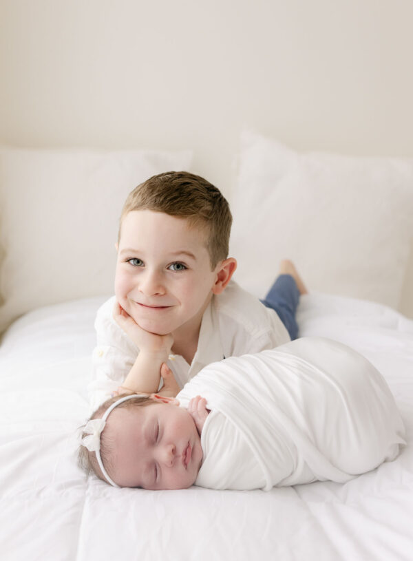 Newborn & Sibling Portrait Session | Westchester, NY